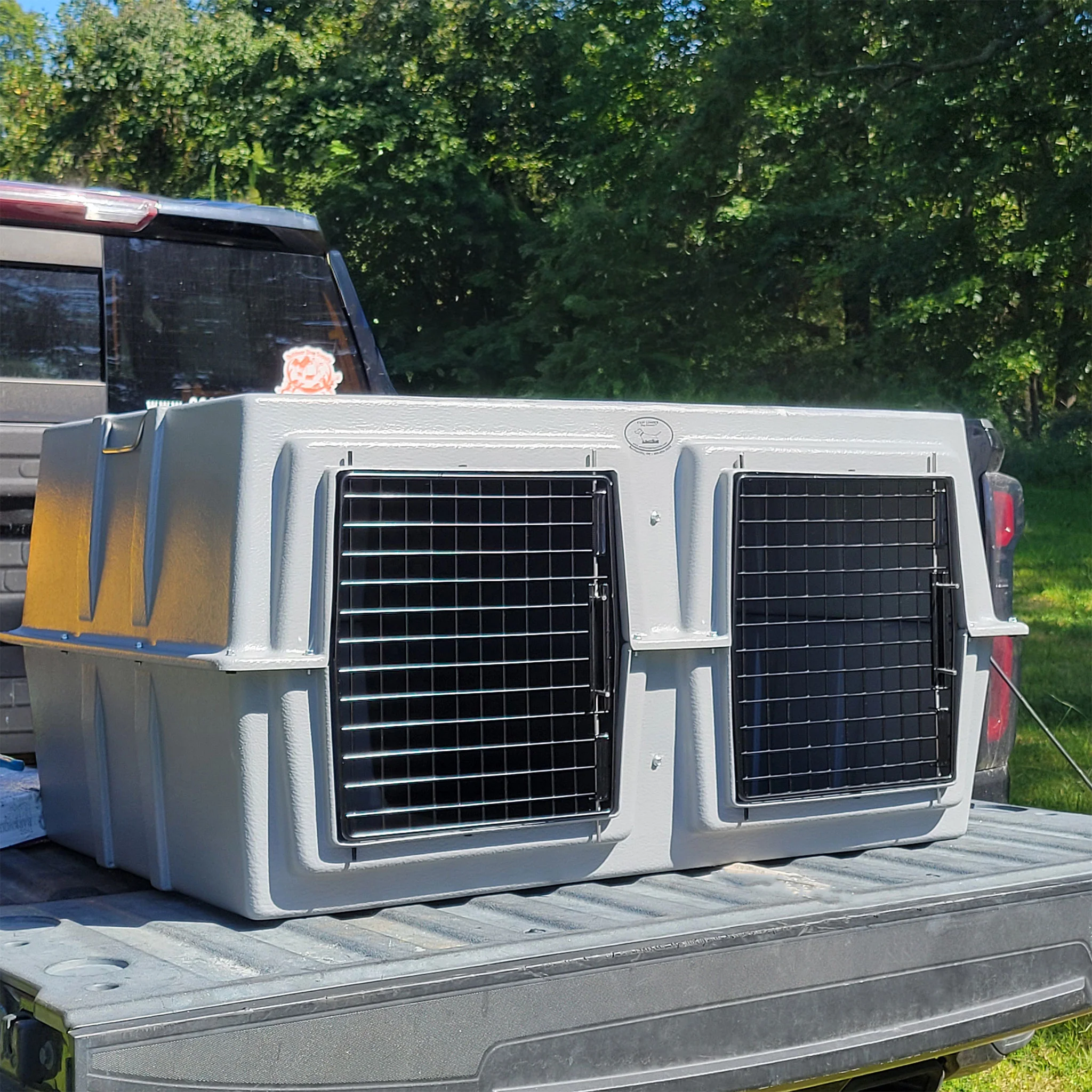 EZ-XL Two-Dog Truck Crate, Large Double-Bay Kennel By Easy Loader Dog Kennels - Image 3
