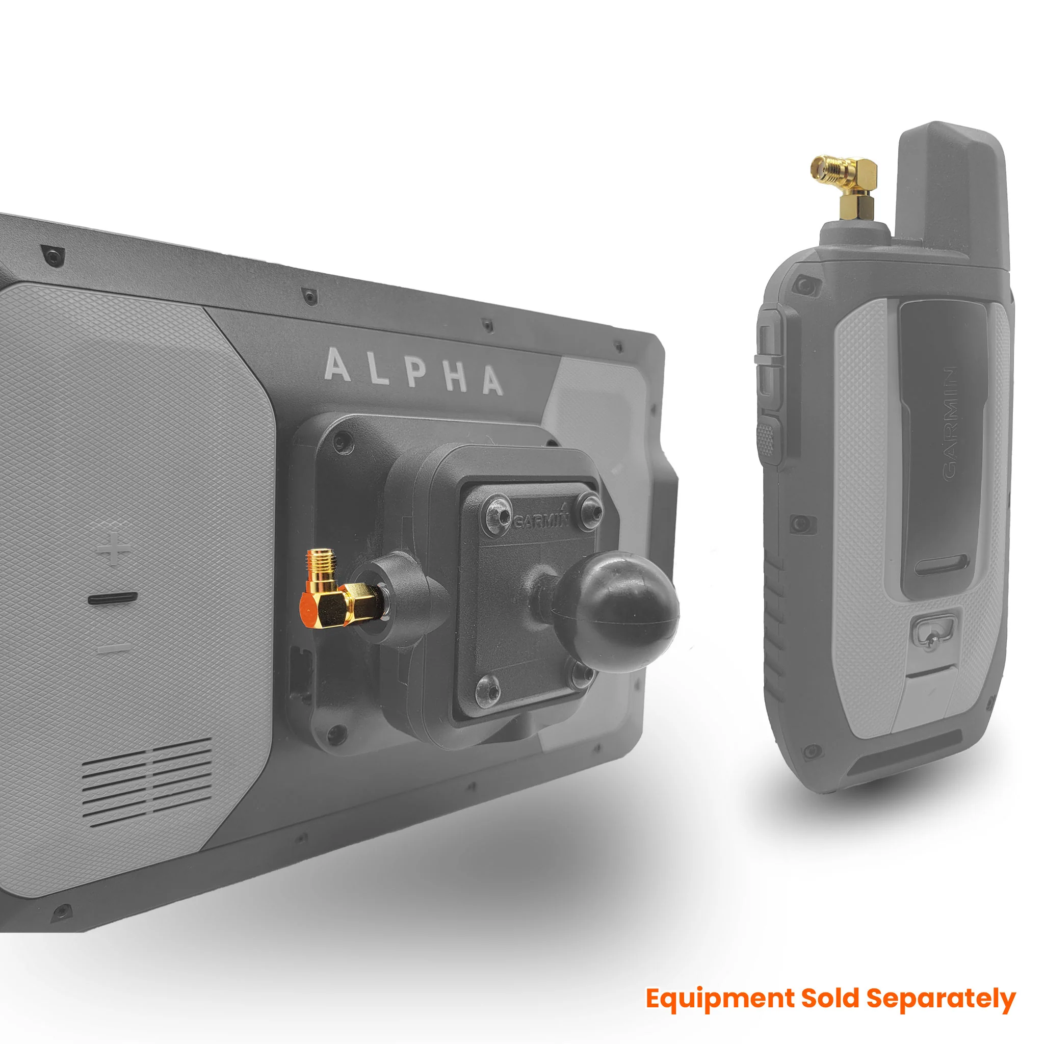 Garmin 90-degree Elbow Antenna Adapter For Garmin Alpha XL, Alpha Handheld, & Astro Handheld - Image 4