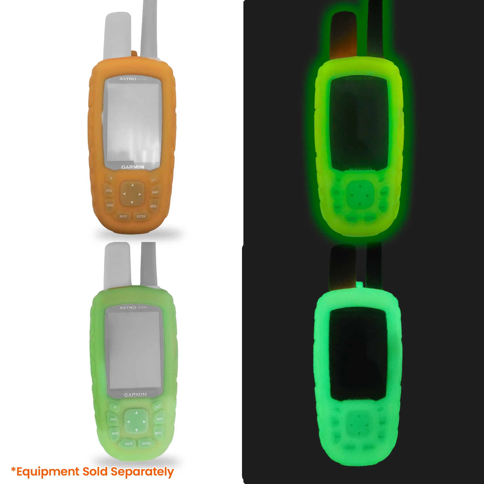 Garmin Astro 430, 320, & 220 Squishy Protective Case- Glow in the Dark