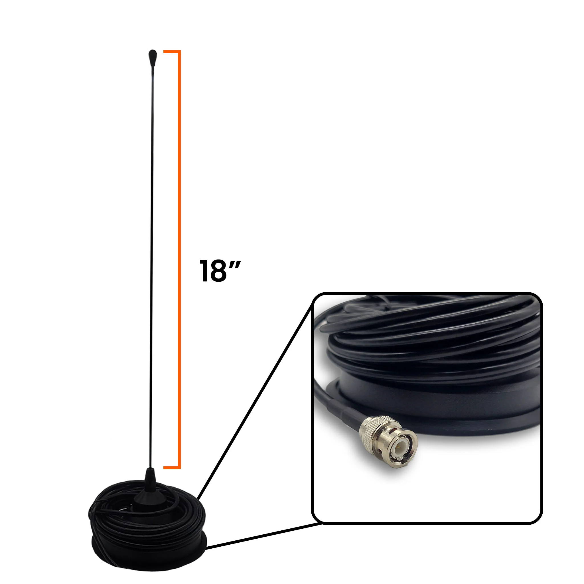 4.7" Long Range Magnetic Mount with Whip Antenna for Garmin Alpha & Astro - Image 5