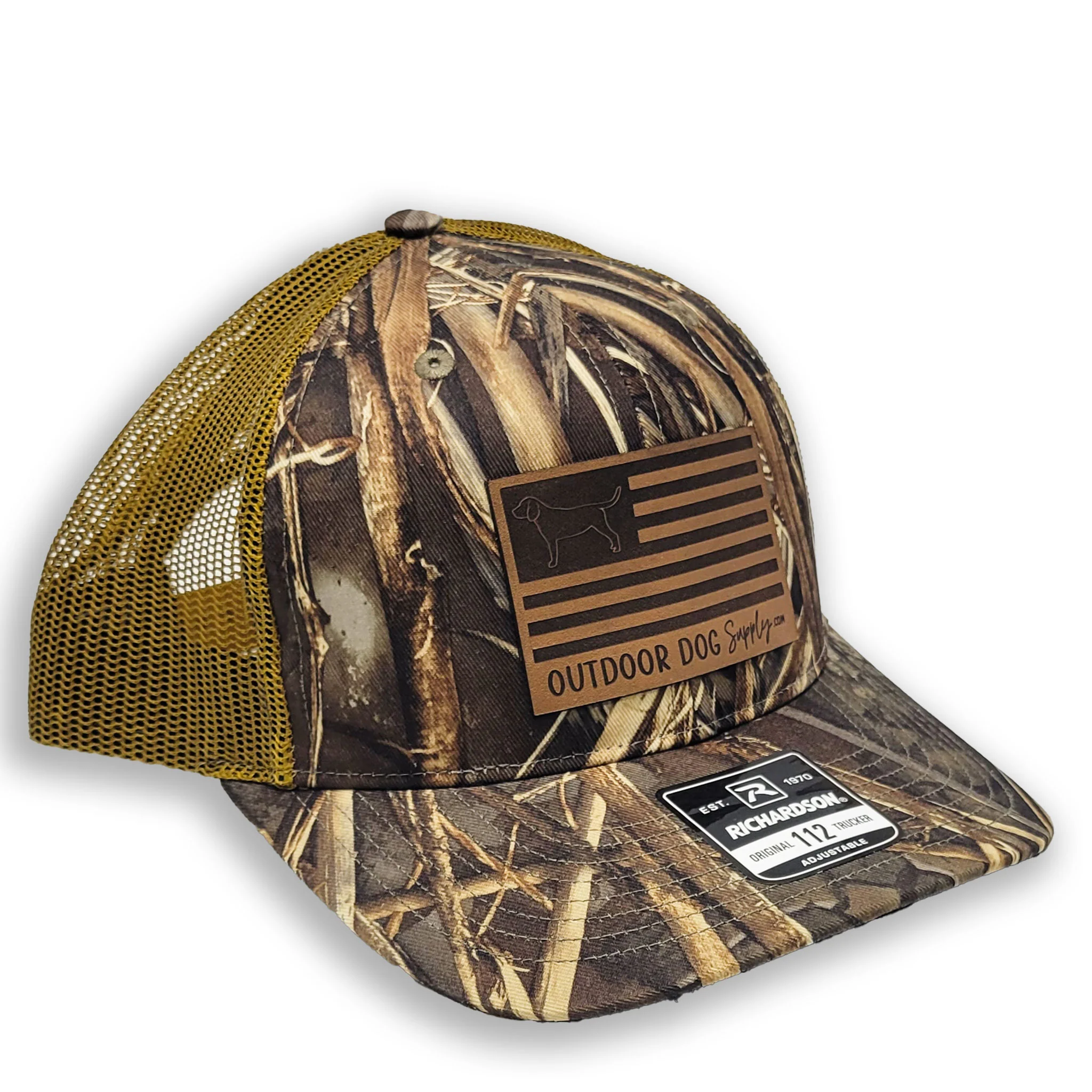 ODS Leather Patch Trucker Hats - Image 10
