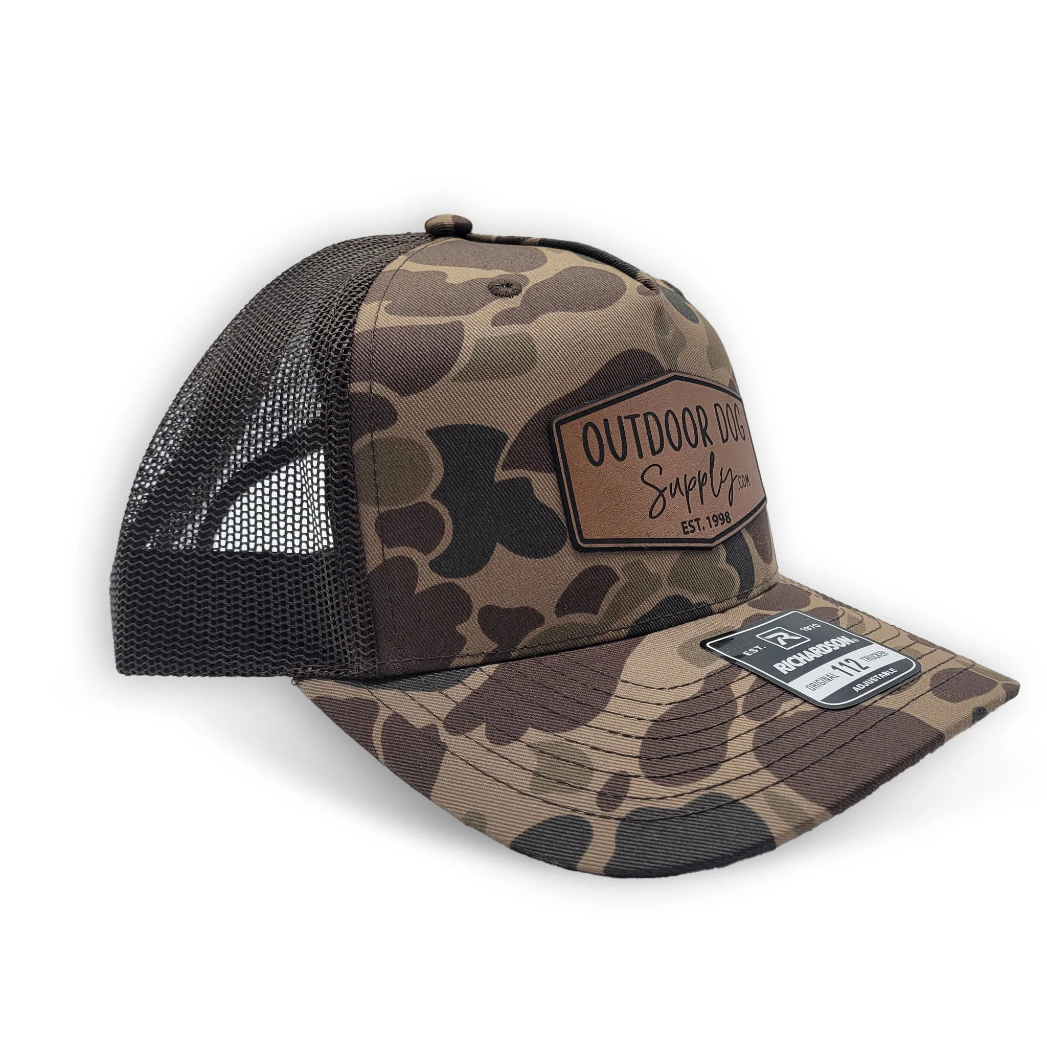 ODS Leather Patch Trucker Hats - Image 12