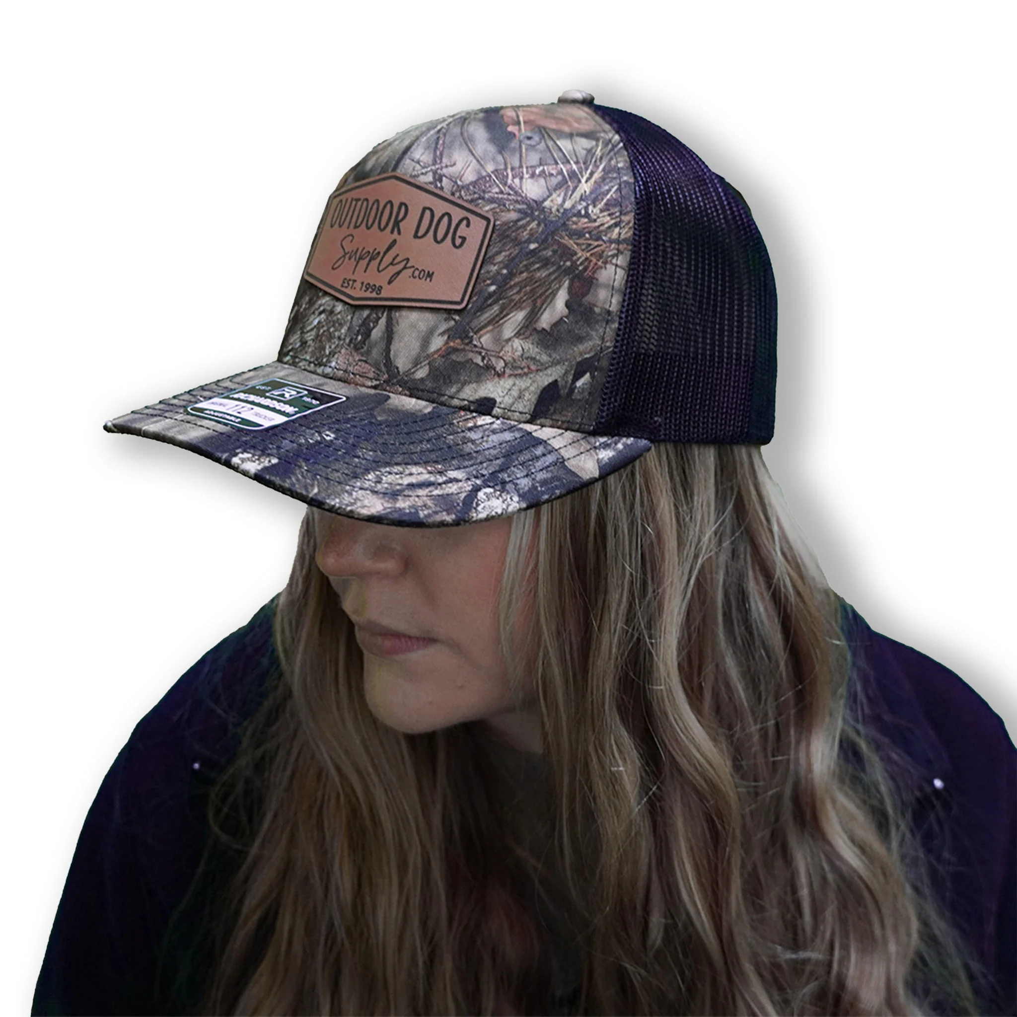 ODS Leather Patch Trucker Hats - Image 4