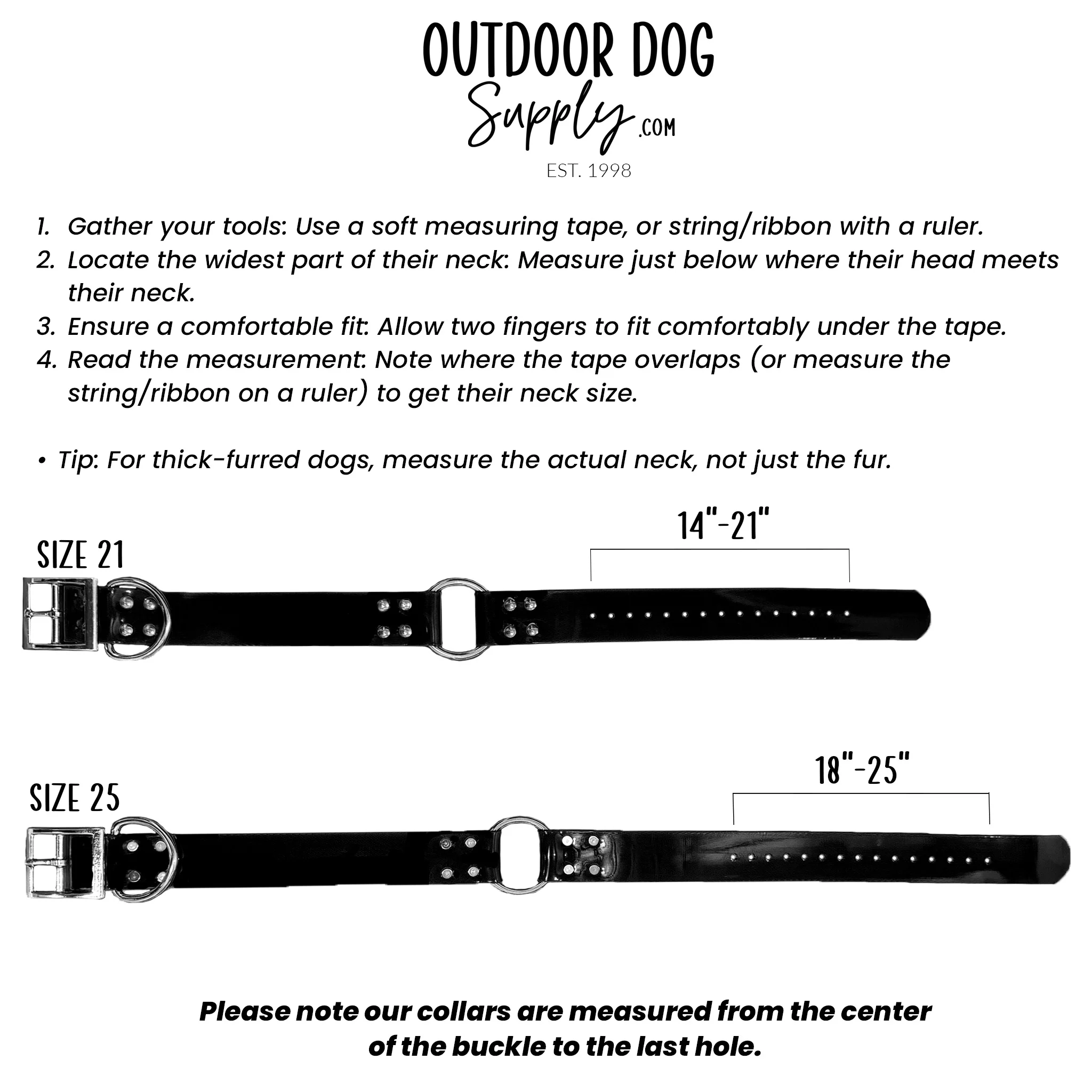 1 1/2" Solid Premium Glow Tuff Center Ring Large Dog Collar with Brass Name Plate - Image 5