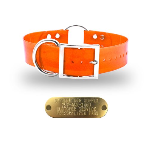 1 1.5 premium name tag collars Orange D O