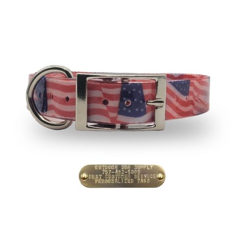 1 D premium collar american flag