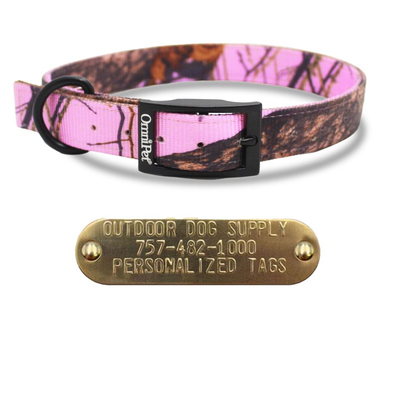 1 nylon camo collars pink camo