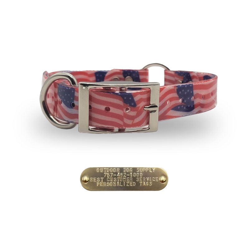 1 premium collars d o american flag