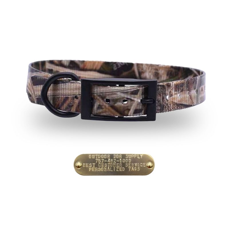 1 premium name tag collars Mossy Oak