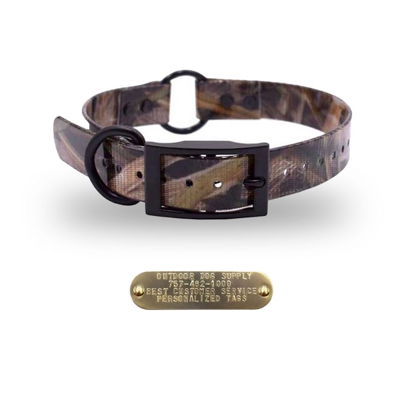 1 premium name tag collars Mossy Oak D O