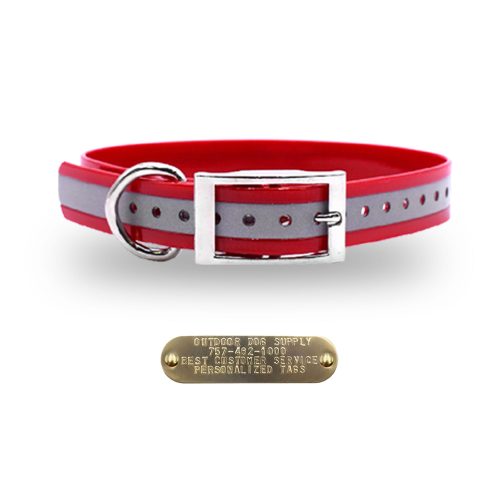 1 premium name tag collars Red Ref