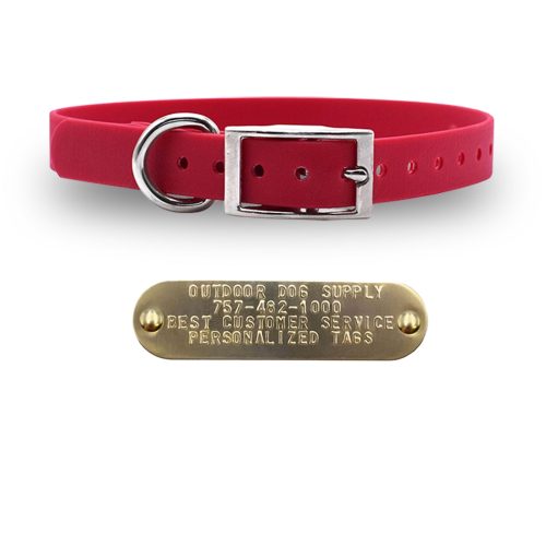 1 tuff skin collars red