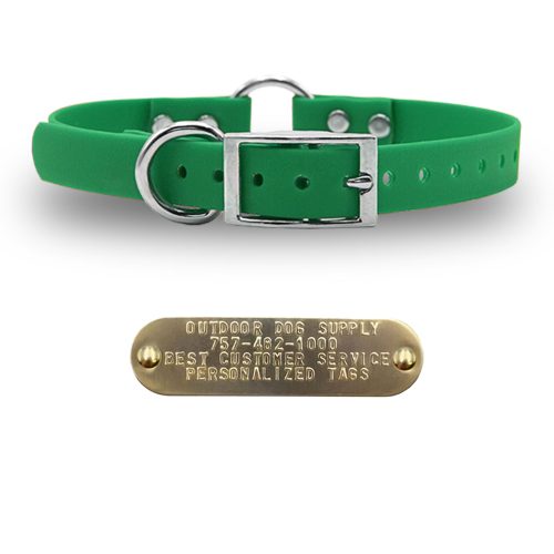 1 tuff skin d and o collars green