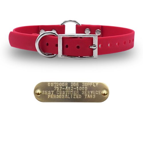 1 tuff skin d and o collars red