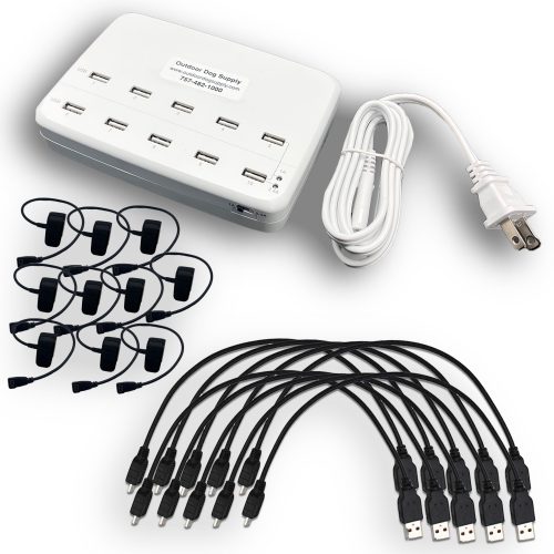 10 port Multi Charger Cables Mini Clips