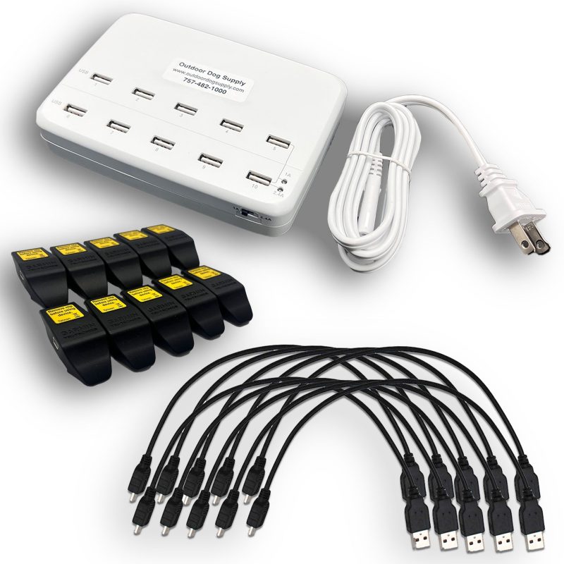 10 port Multi Charger Cables Standard Clips