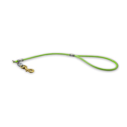 2ft cable leash lime green