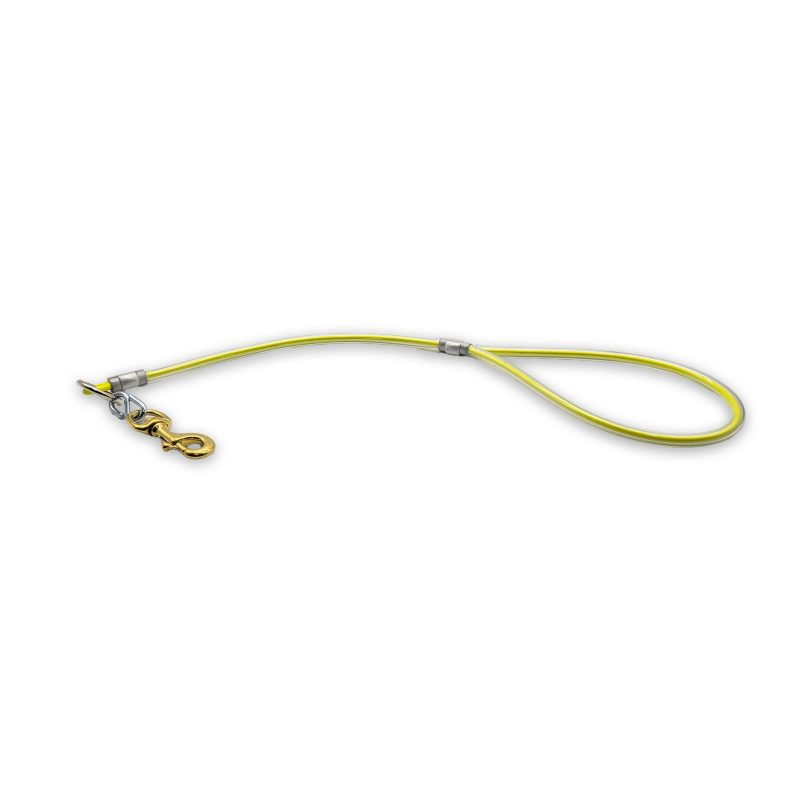 2ft cable leash yellow