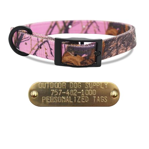 3 4 nylon camo collars pink camo