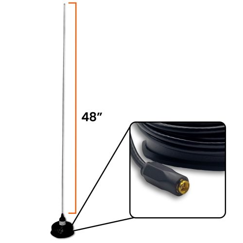 4.7 mag mount whip antenna 48 sma