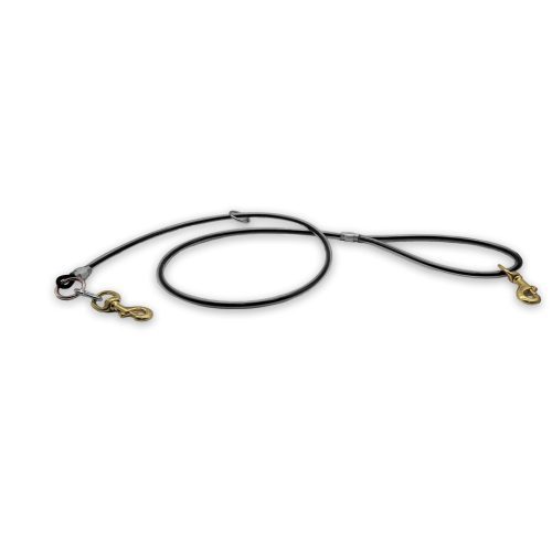 5ft cable leash black