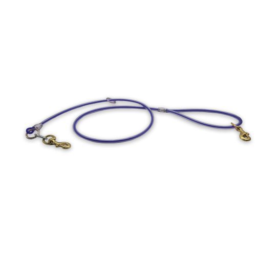 5ft cable leash dark blue