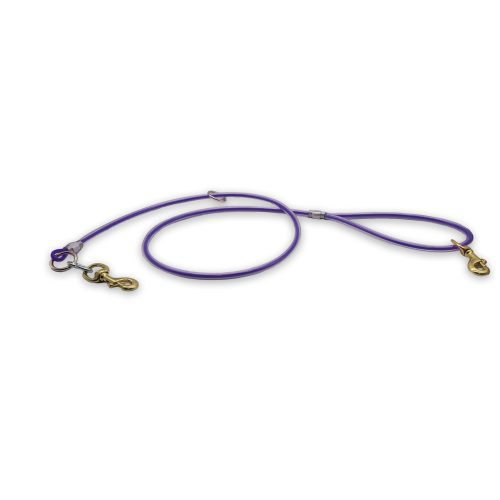 5ft cable leash purple