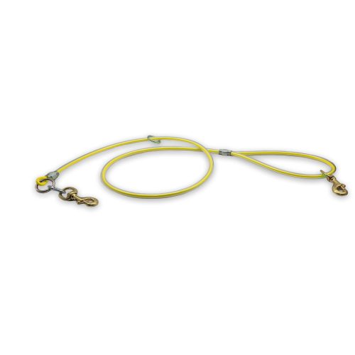 5ft cable leash yellow