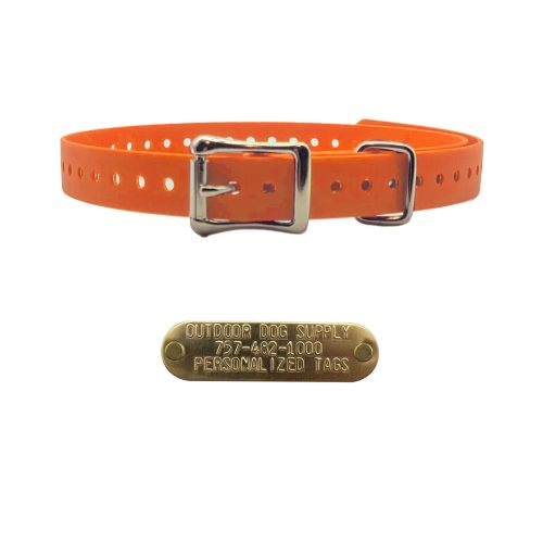 Basic collars Orange Granite Roller Buckle