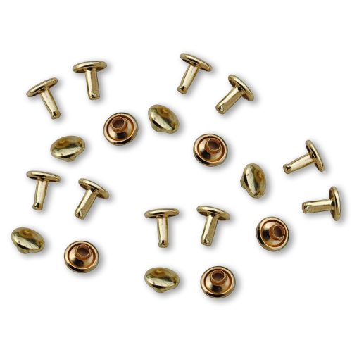 Brass Hammer Rivets 10 Pack