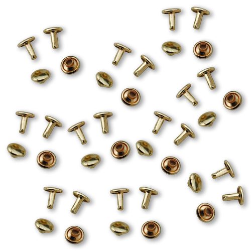 Brass Hammer Rivets 20 Pack