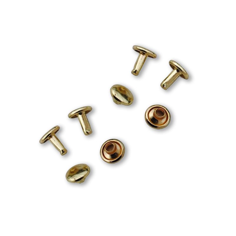 Brass Hammer Rivets 4 Pack