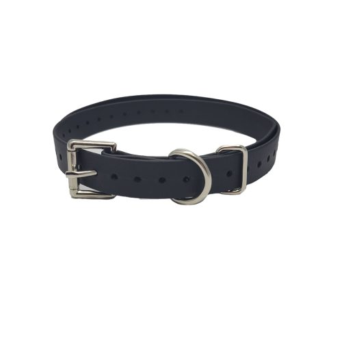 Double Buckle basic collars Granite Black