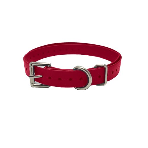 Double Buckle basic collars Red