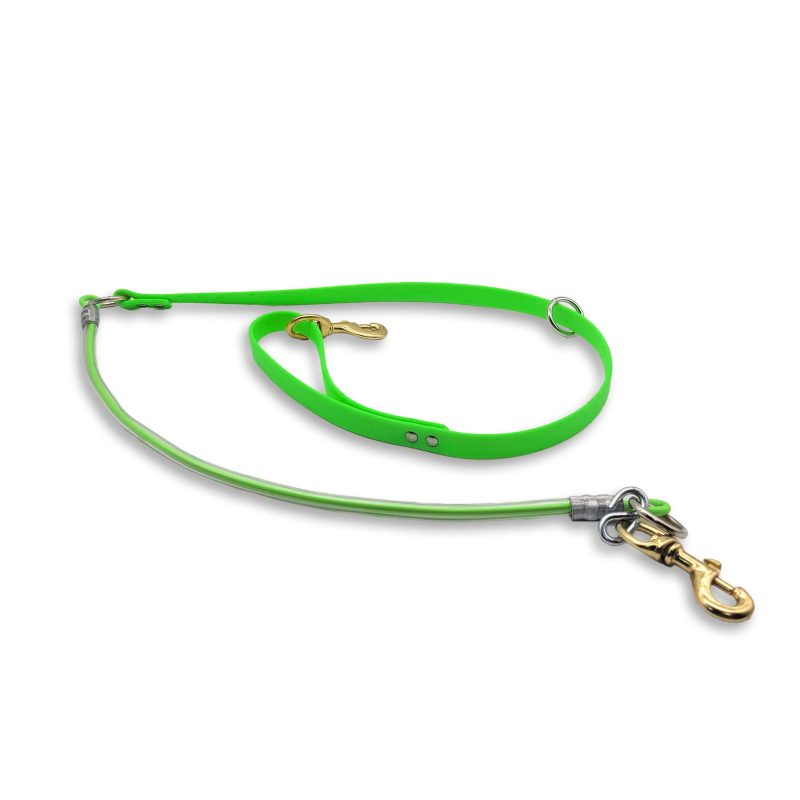 beta cable leash lime green