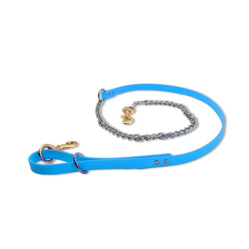 beta chain leash light blue