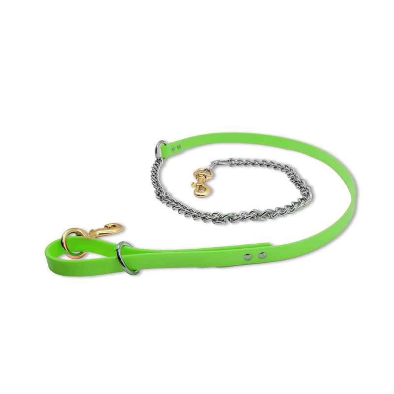 beta chain leash lime green