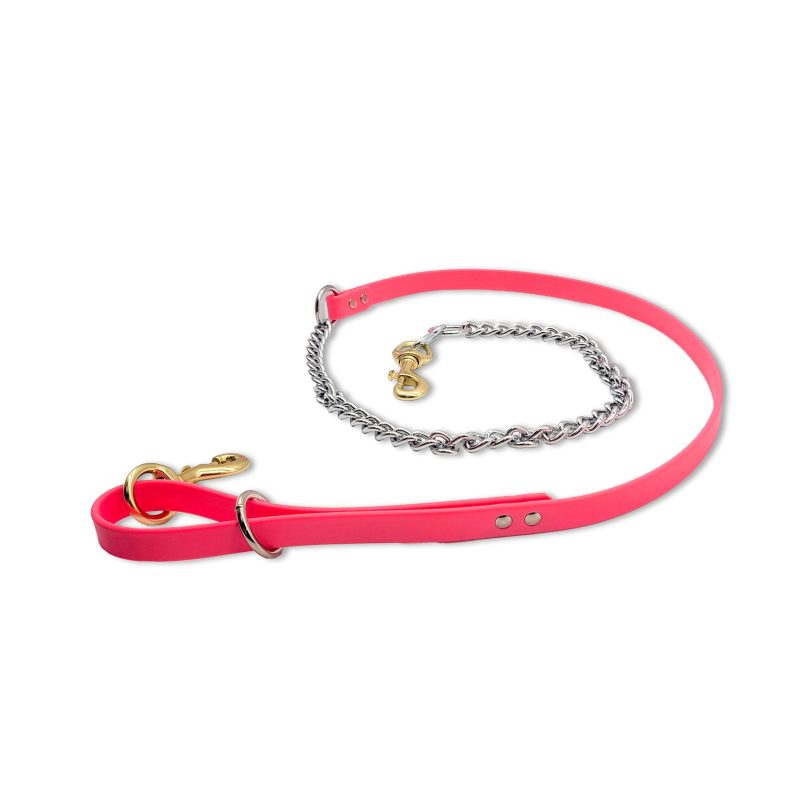 beta chain leash pink