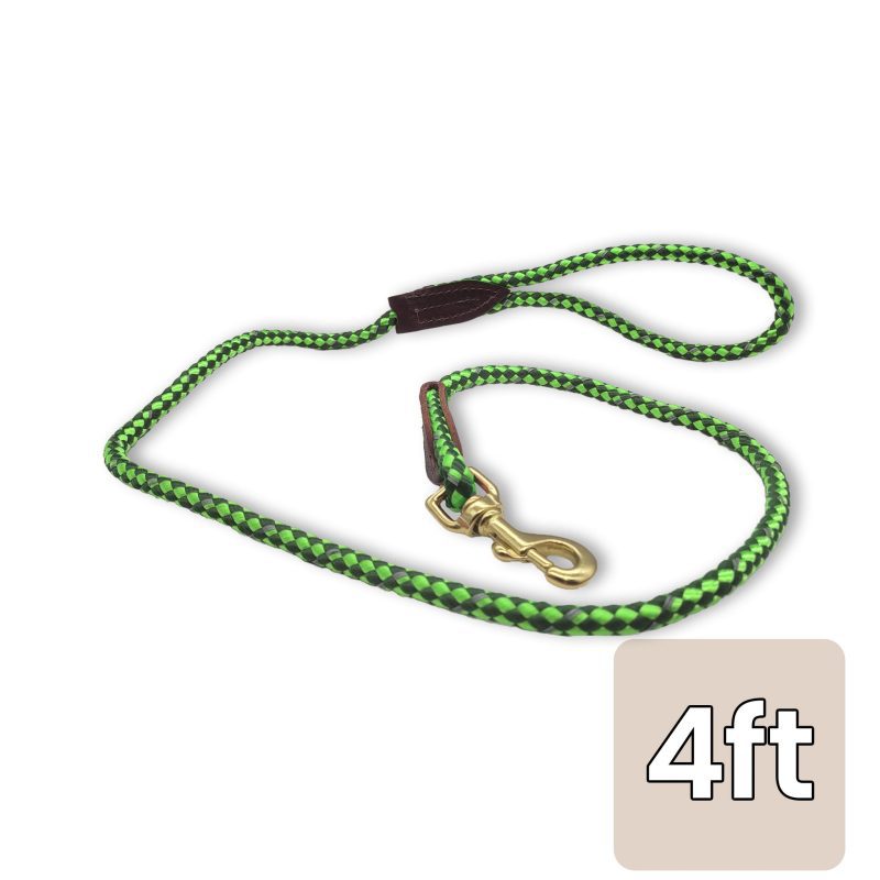 british snap leash 4ft green