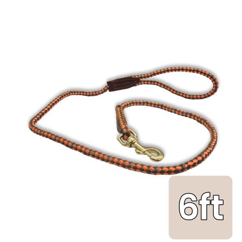 british snap leash 6ft orange