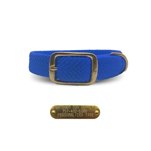 double braid collars gold blue