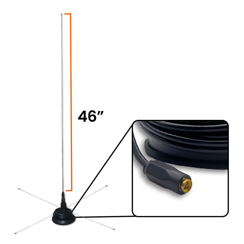 extended mag mount antenna 46 sma