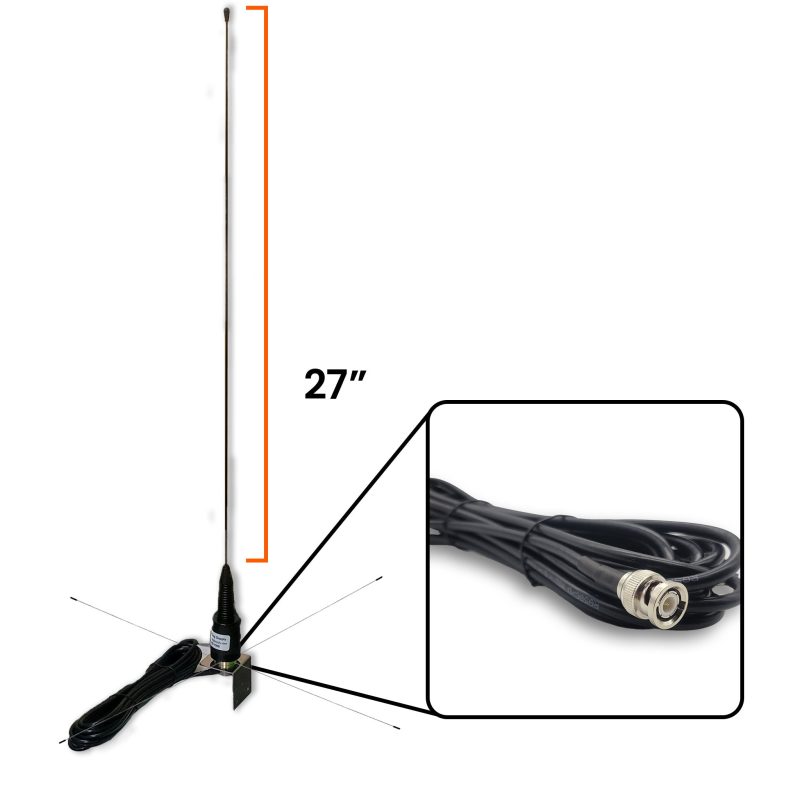 extended reach truck mount antenna 27 bnc