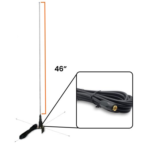 extended reach truck mount antenna 46 sma