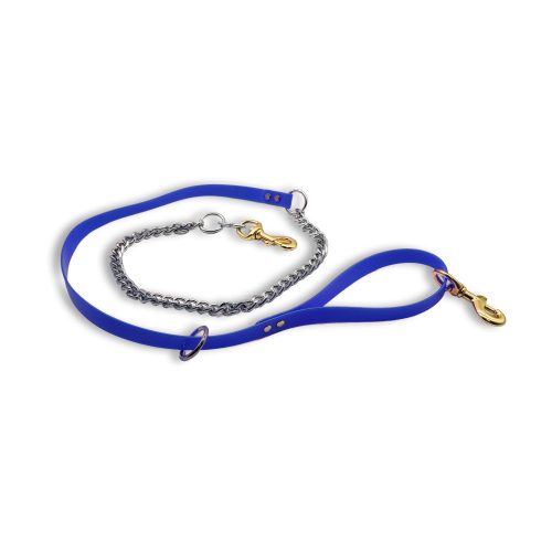 flat tree chain leash dark blue