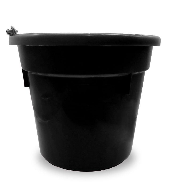 flatback bucket 20qt black