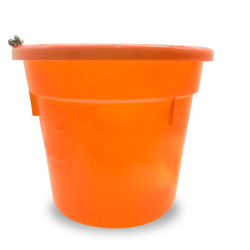 flatback bucket 20qt orange