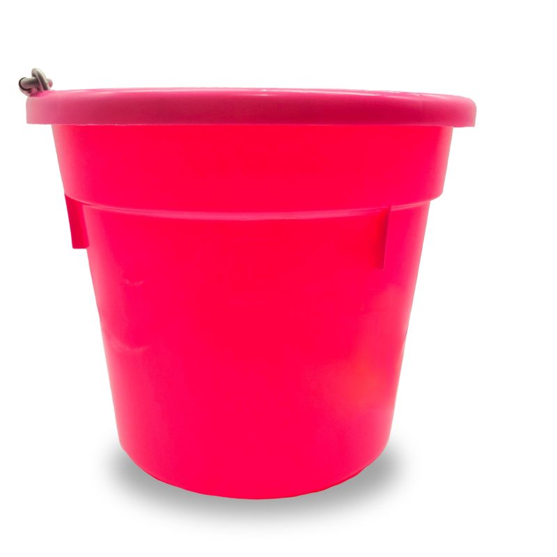 flatback bucket 20qt pink