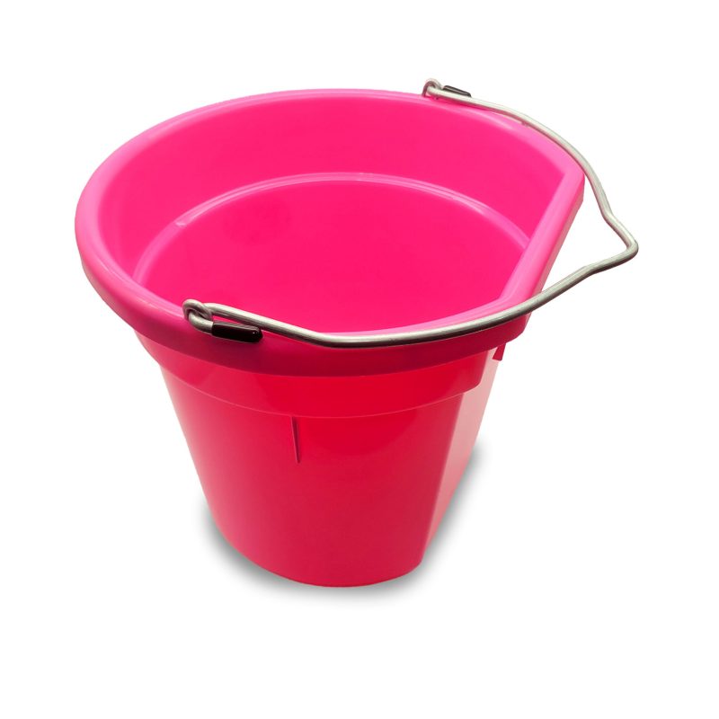 flatback bucket pink 20qt back