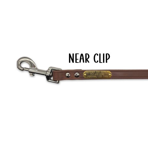 leather leash clip